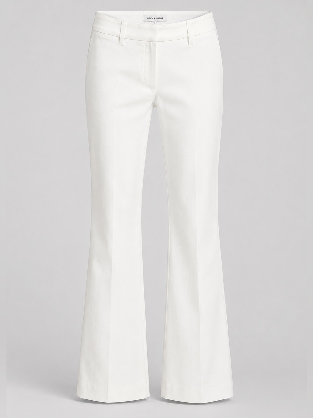 White Boot Cut Dress Pants - Classic Flare Women's Pants